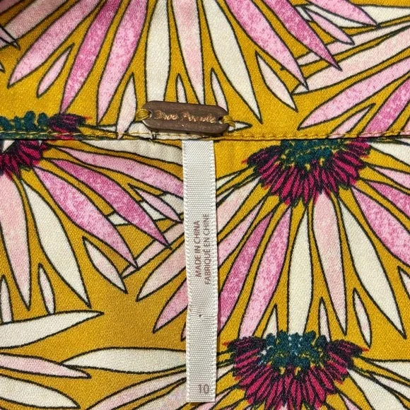 Free People Normani Bias-Printed Skirt 10 - Picture 9 of 10